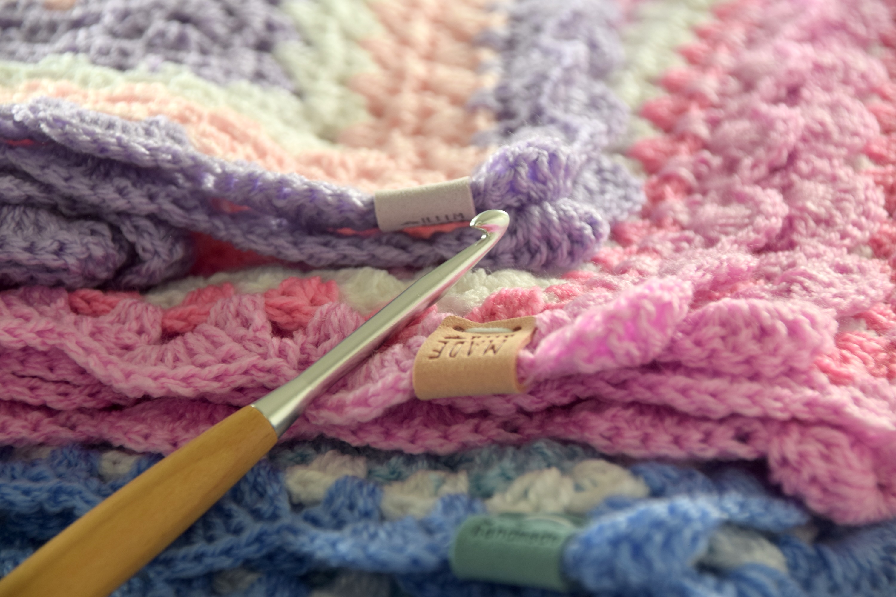 Handmade crochet blanket